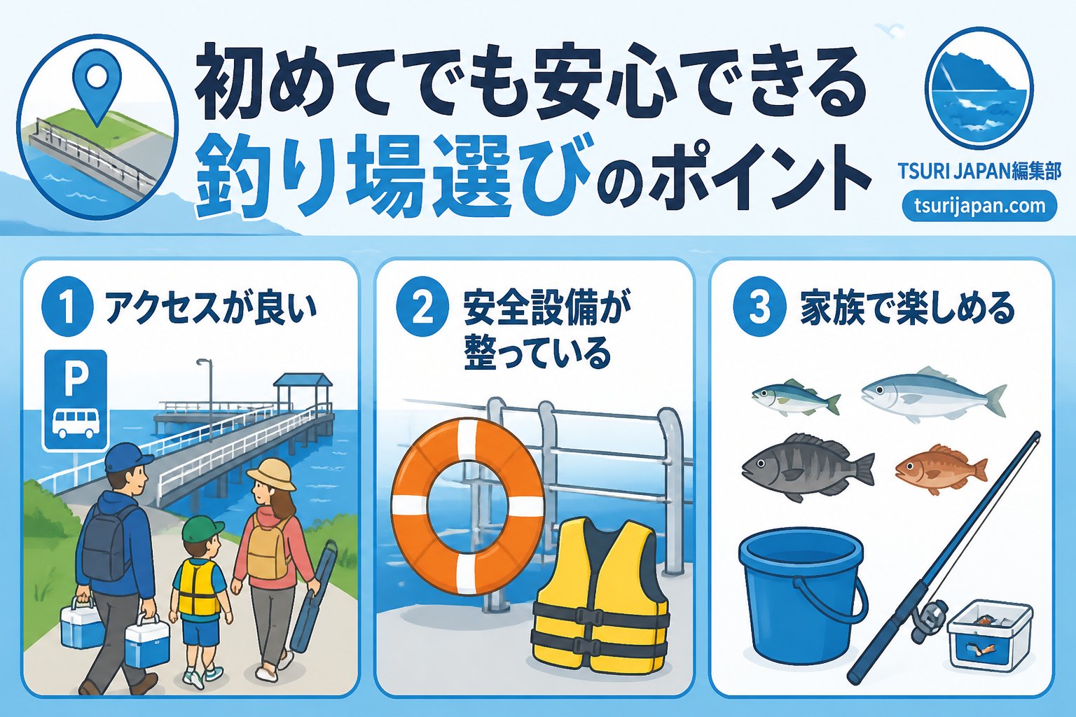 初めてでも判断しやすい釣り場選びのポイント