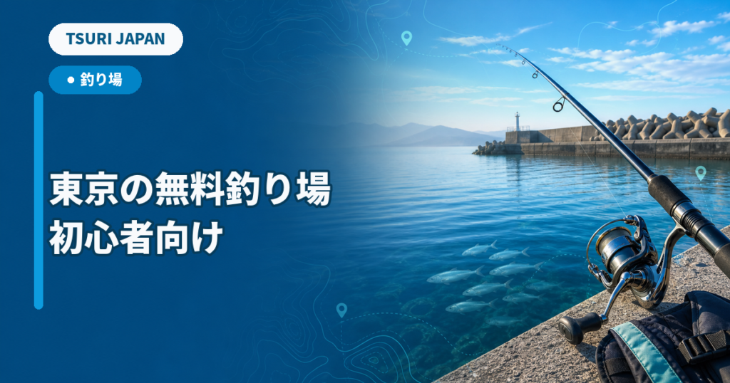 東京の無料釣り場を表現したTSURI JAPANの釣り場イメージ