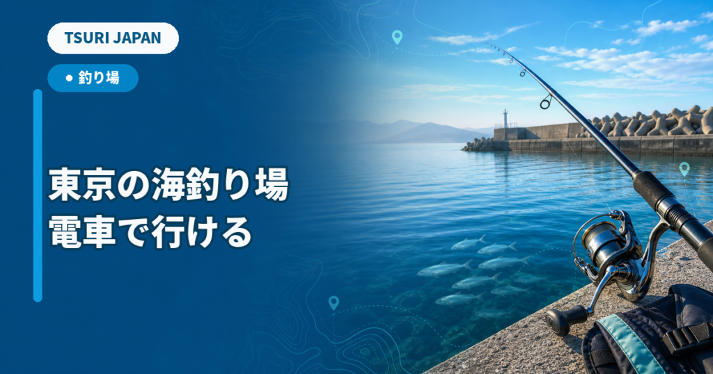 東京の海釣り場を表現したTSURI JAPANの釣り場イメージ