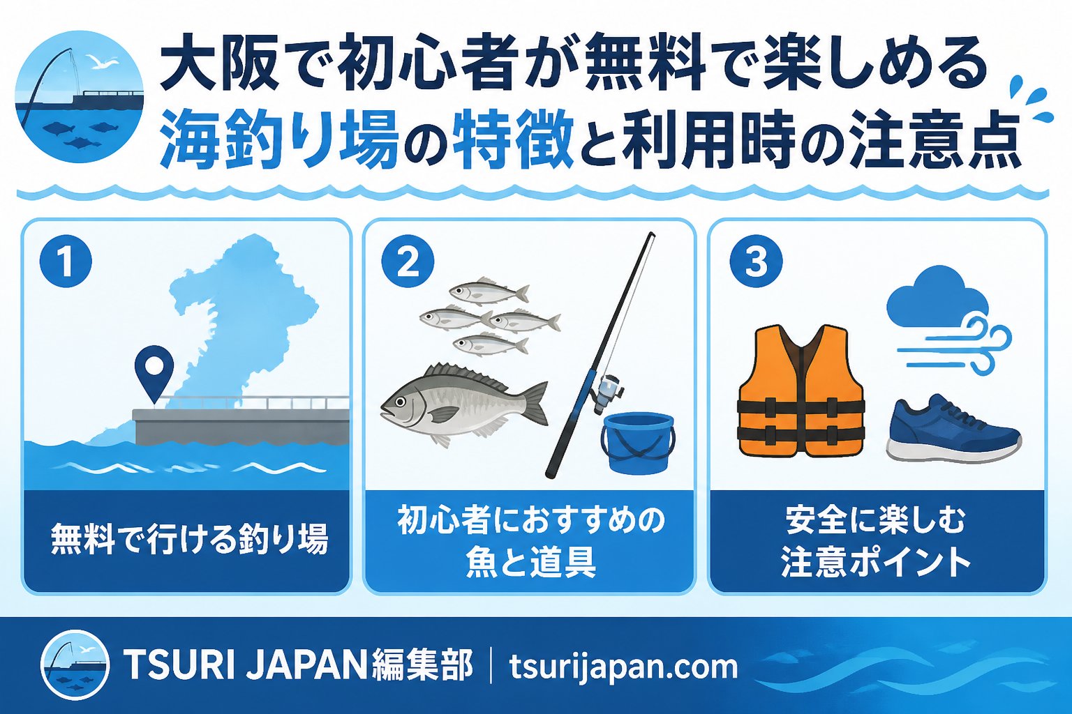 大阪の南港魚つり園を利用する初心者向けの確認ポイント