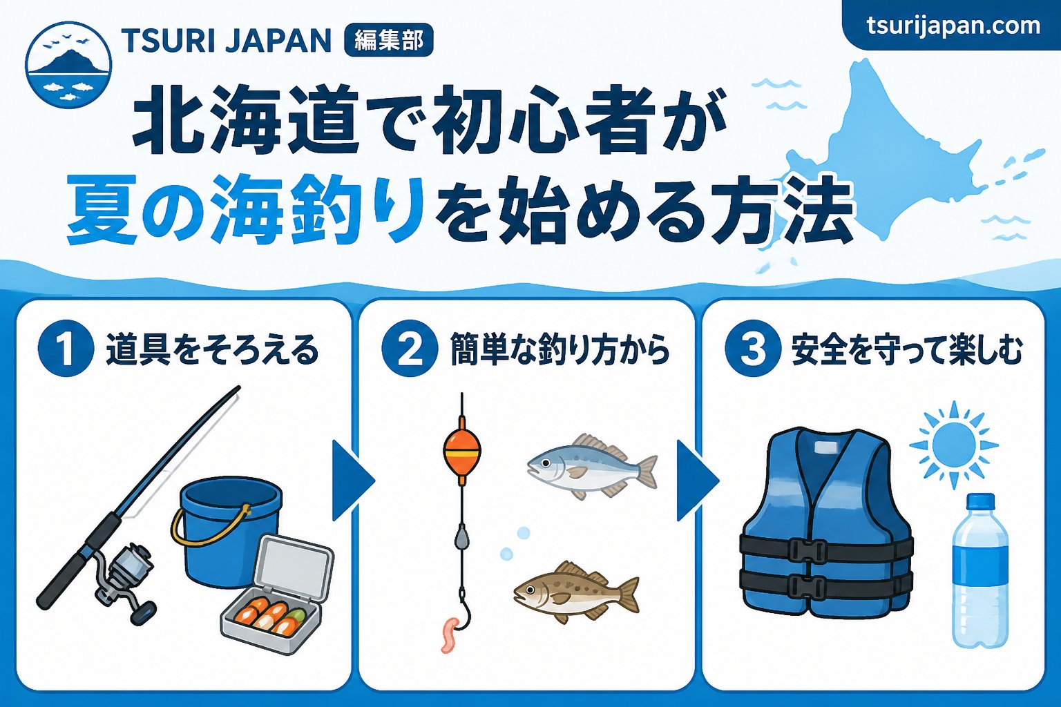 釣り場 北海道で初心者が夏の海釣りを始める方法