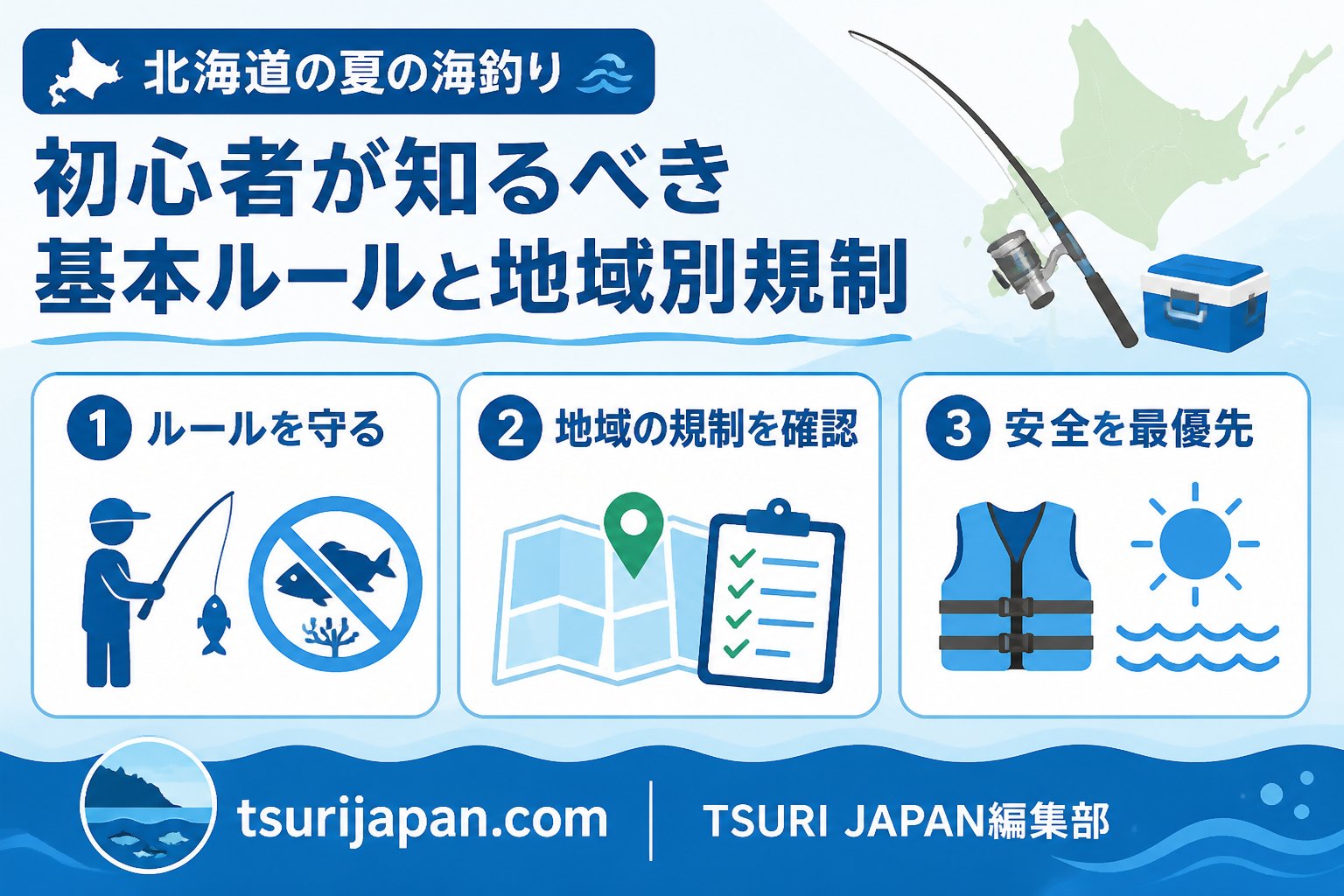 釣り場 北海道の夏の海釣りで初心者が知るべき基本ルールと地域別規制
