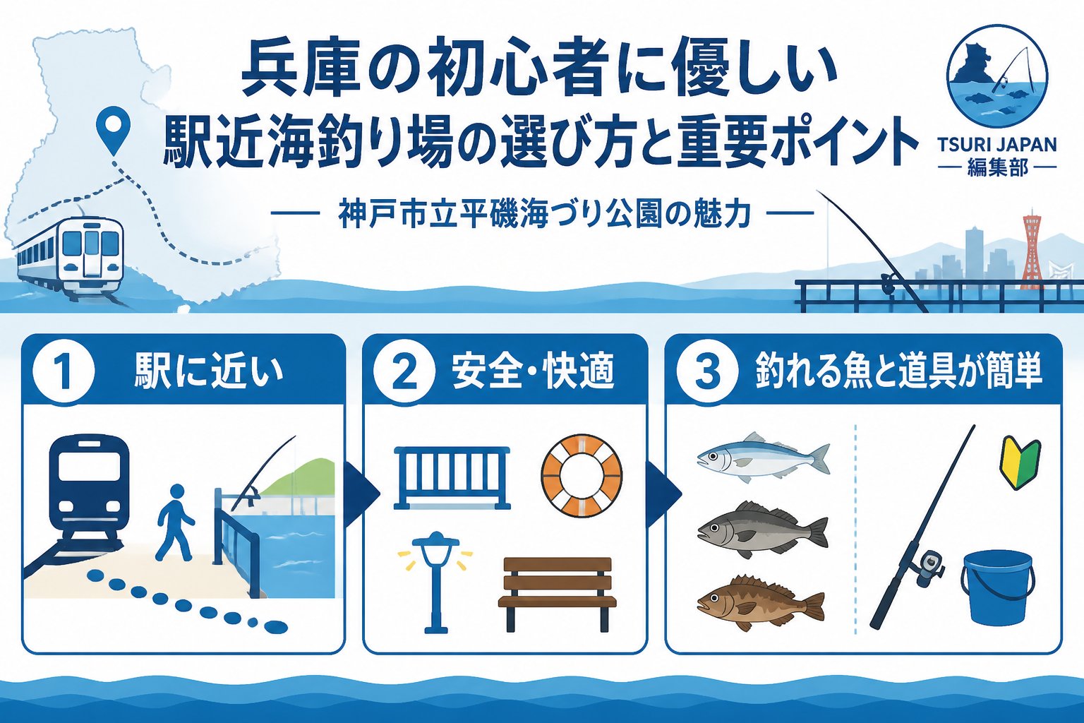 釣り場 兵庫の初心者に優しい駅近海釣り場の選び方と重要ポイント