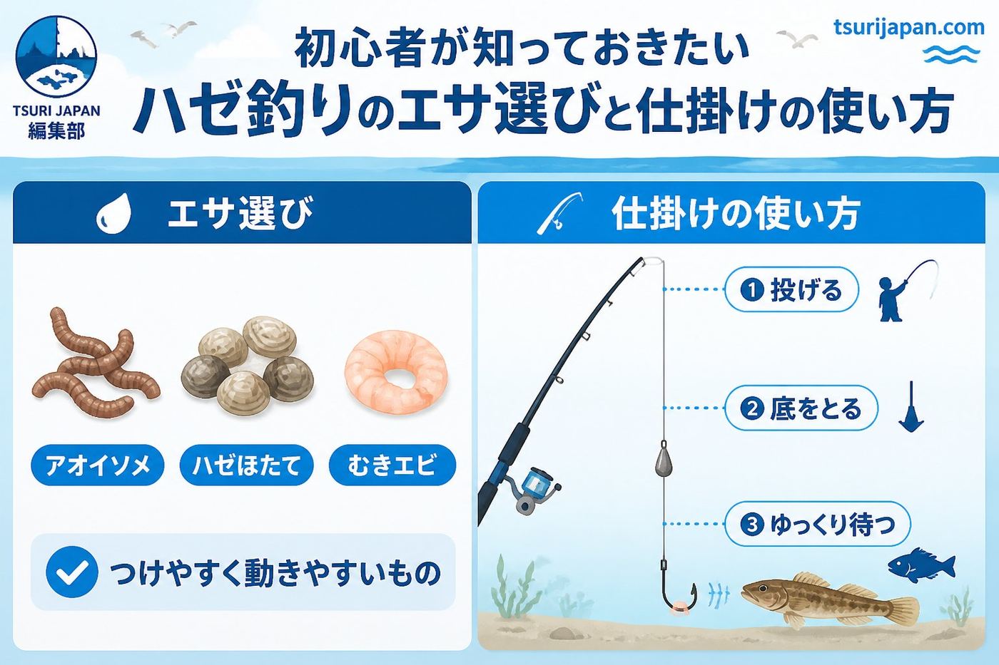 魚種 初心者が知っておきたいハゼ釣りのエサ選びと仕掛けの使い方