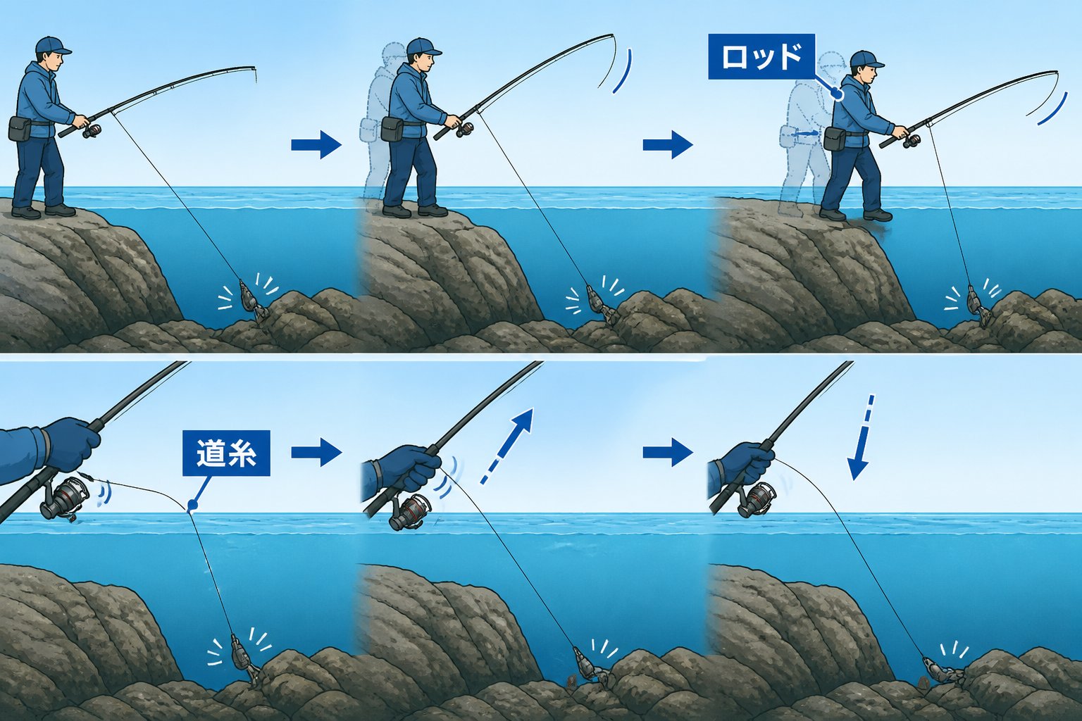 釣り方 初心者向け穴釣りのやり方手順と根掛かり対策