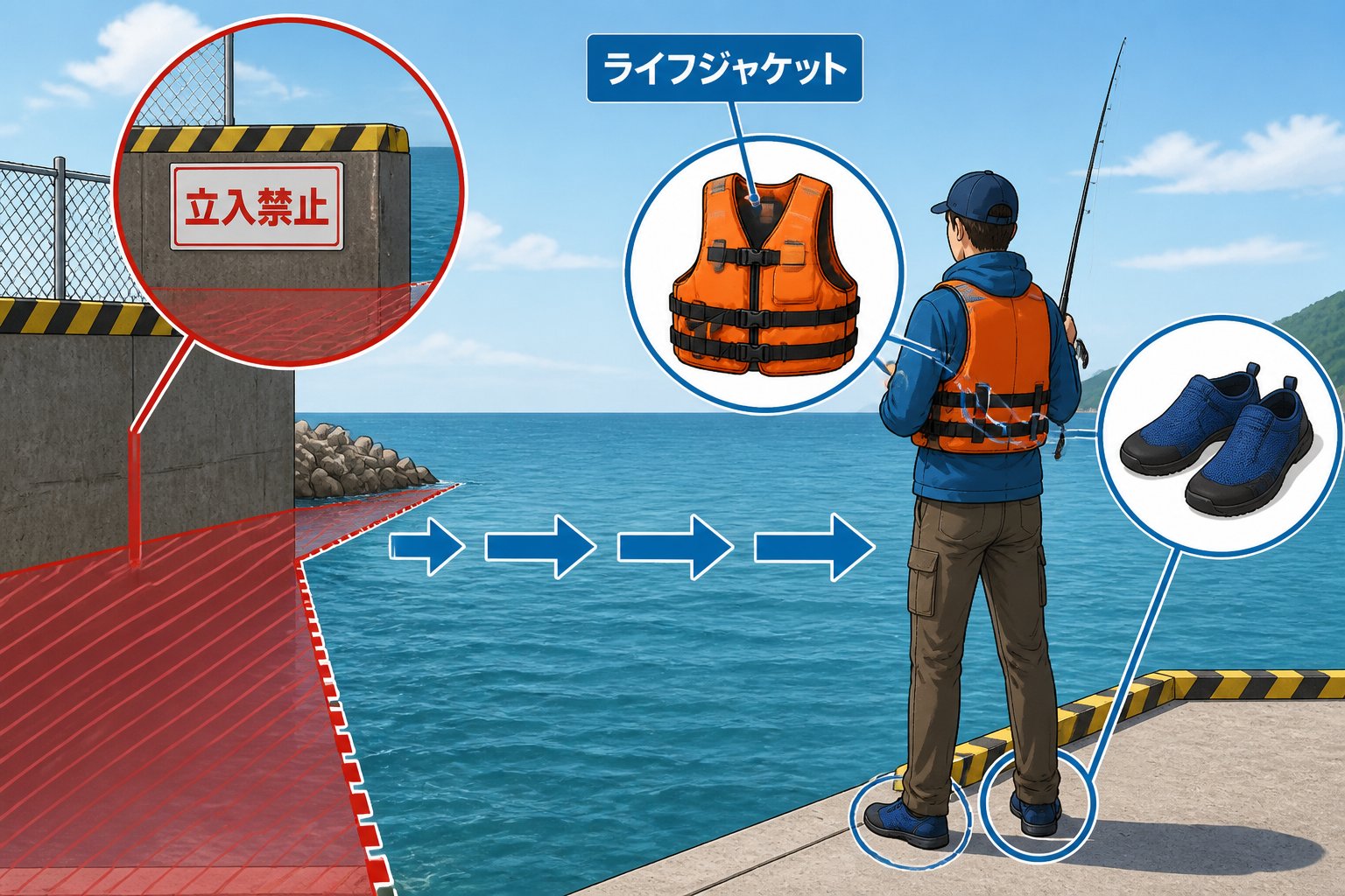 安全 釣り場の立入禁止を初心者が安全に確認する具体的な手順