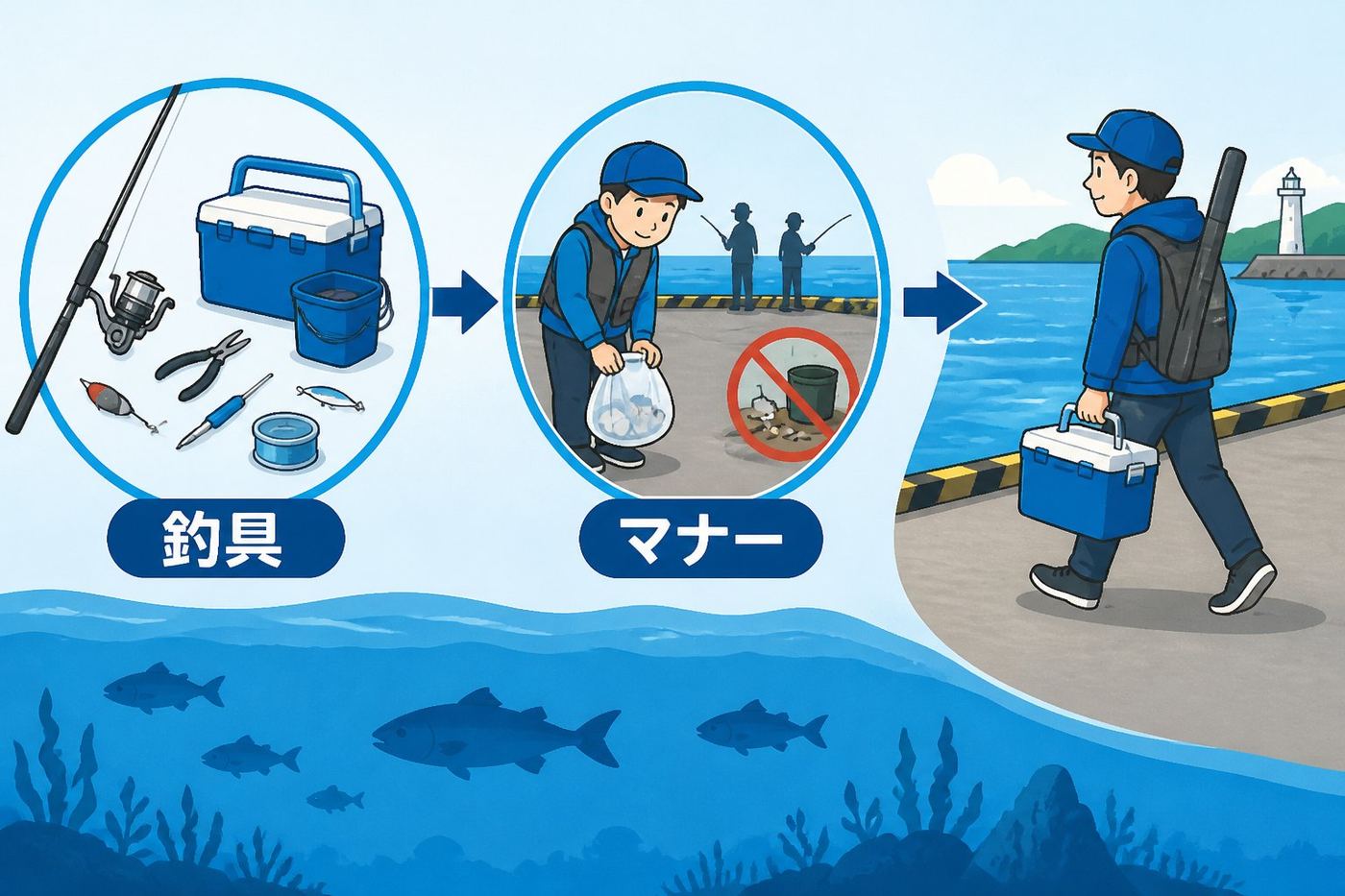 釣具 釣り初心者の釣行前に行う天気や潮のチェック方法と安全基準