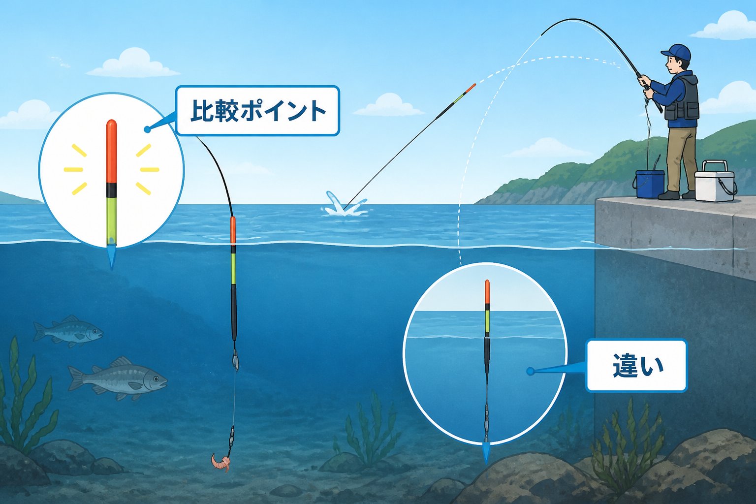 釣具 釣り初心者のウキランキングの比較基準
