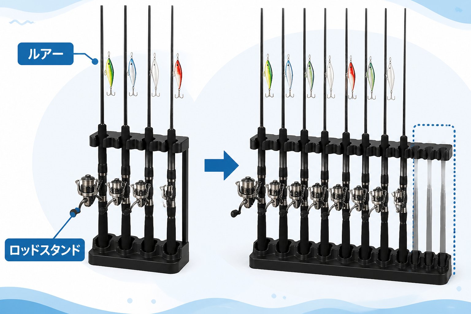 釣具 第2位：DAIWA ライトルアーロッドスタンドα302