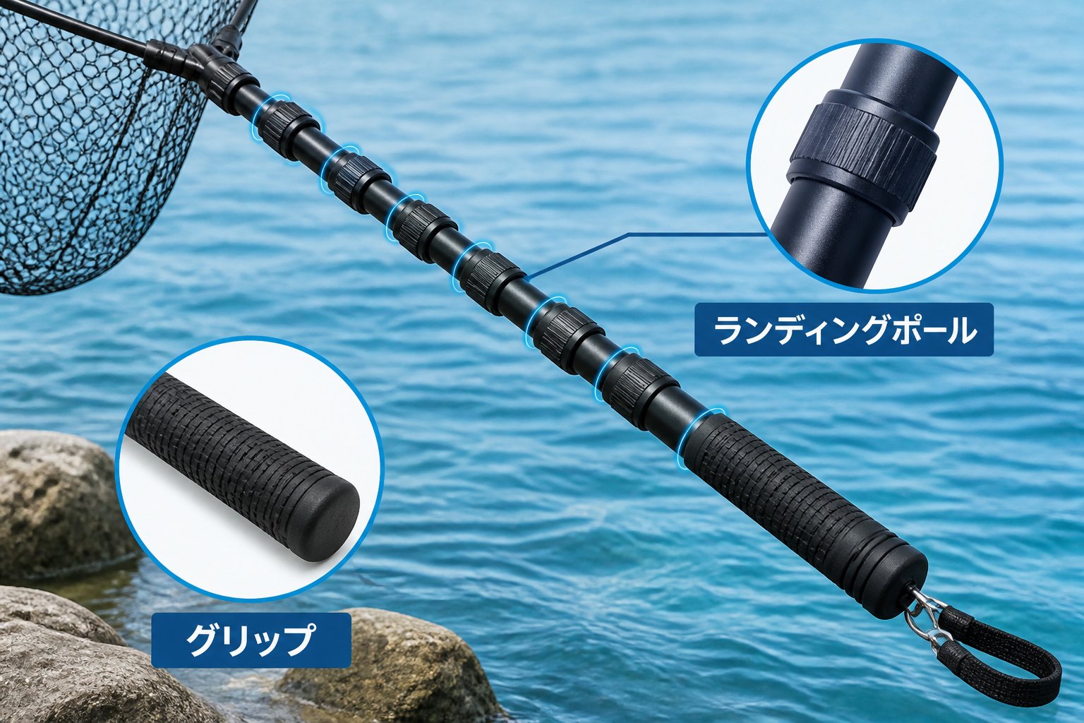 釣具 釣り初心者におすすめのランディングポールの選び方