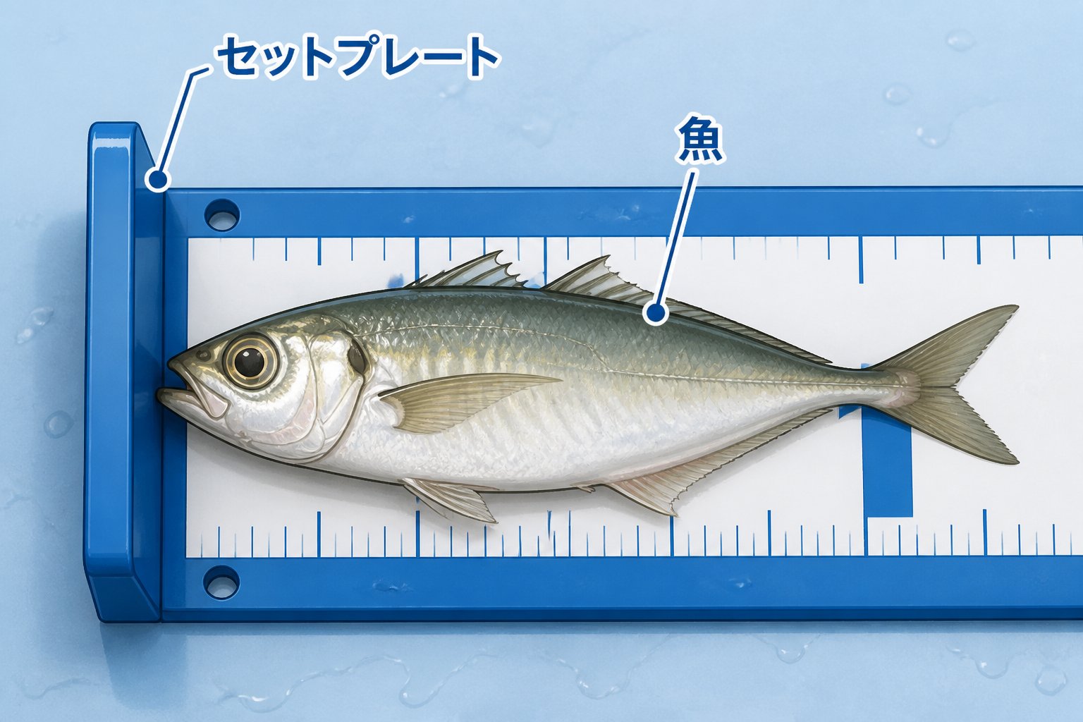 釣具 釣り初心者でもできる魚の長さの測り方手順