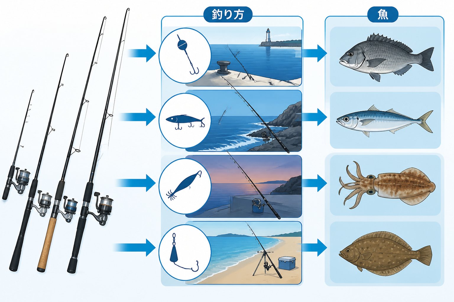 釣具 釣り初心者が釣具の役割と使い方を整理する基本