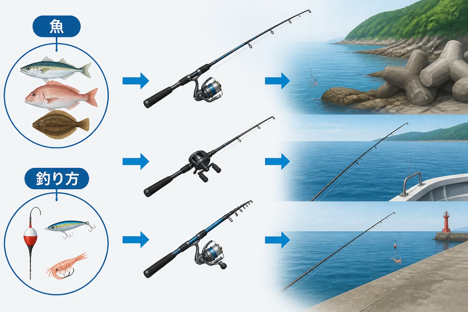 釣具 釣り初心者が押さえるべき釣具の基本的な使い方手順