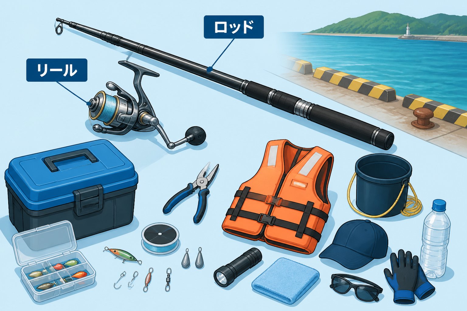 釣具 釣り初心者が持ち物をまとめる前に知るべき準備の基本