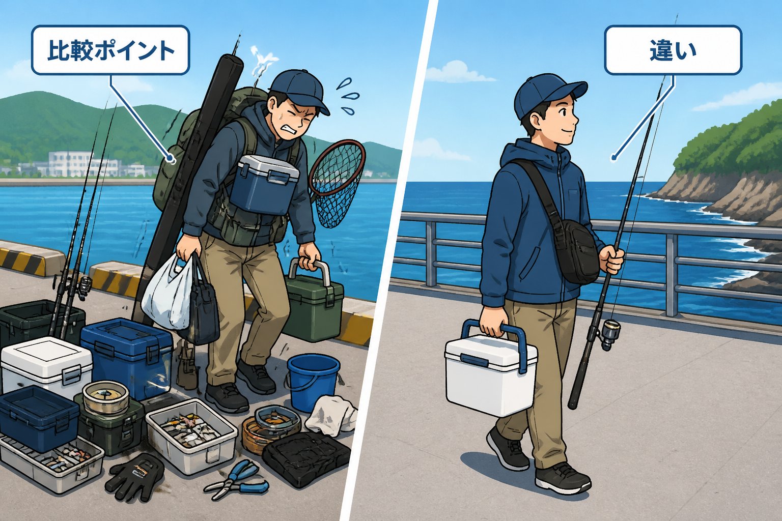 釣具 釣り初心者の釣行持ち物の選び方と判断基準