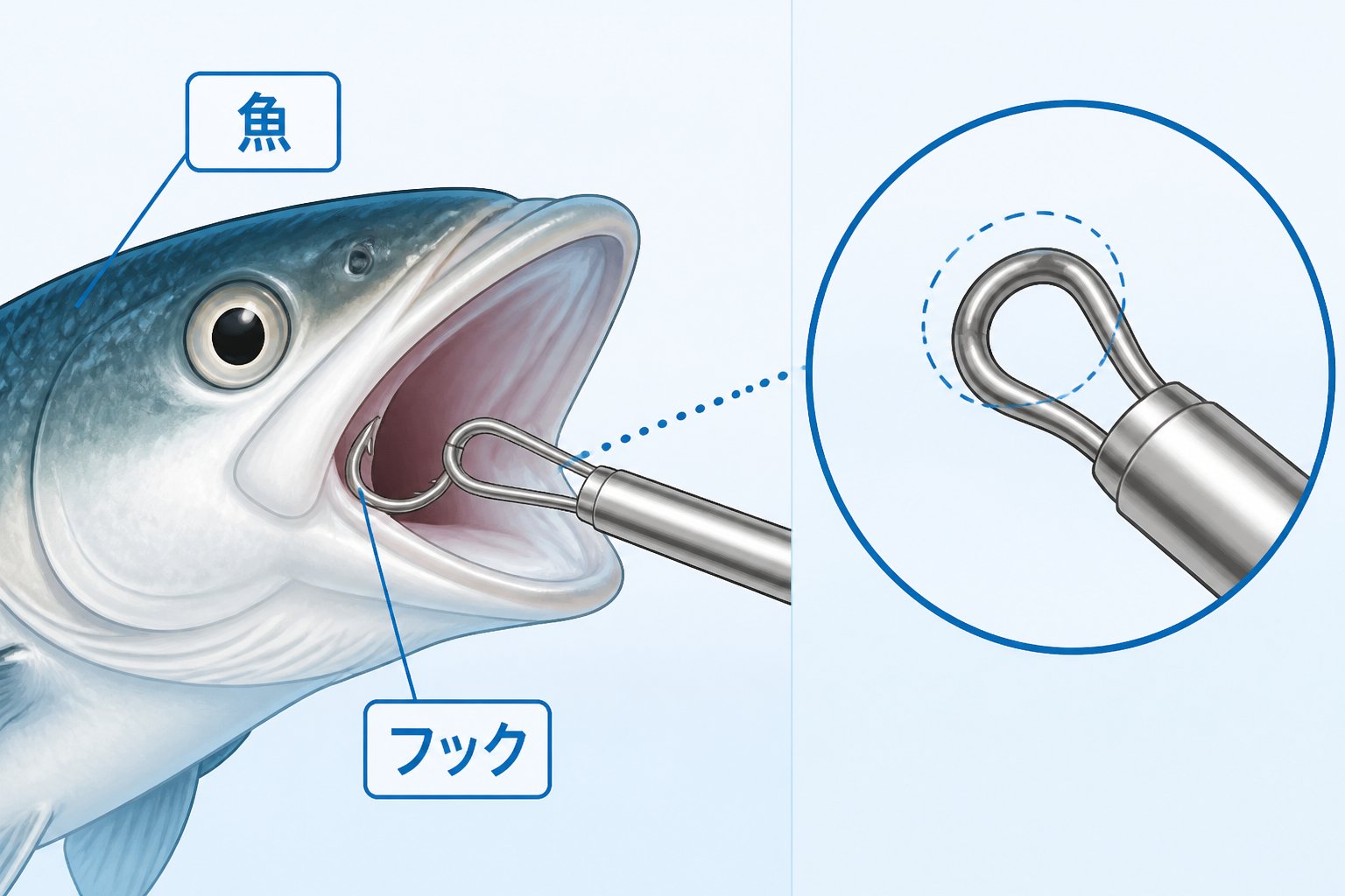 釣具 なぜフックリリーサー対応フックの確認が必要か?