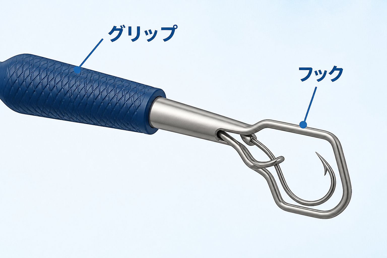 釣具 釣り初心者向けフックリリーサーの使用手順と対応フックの確認方法