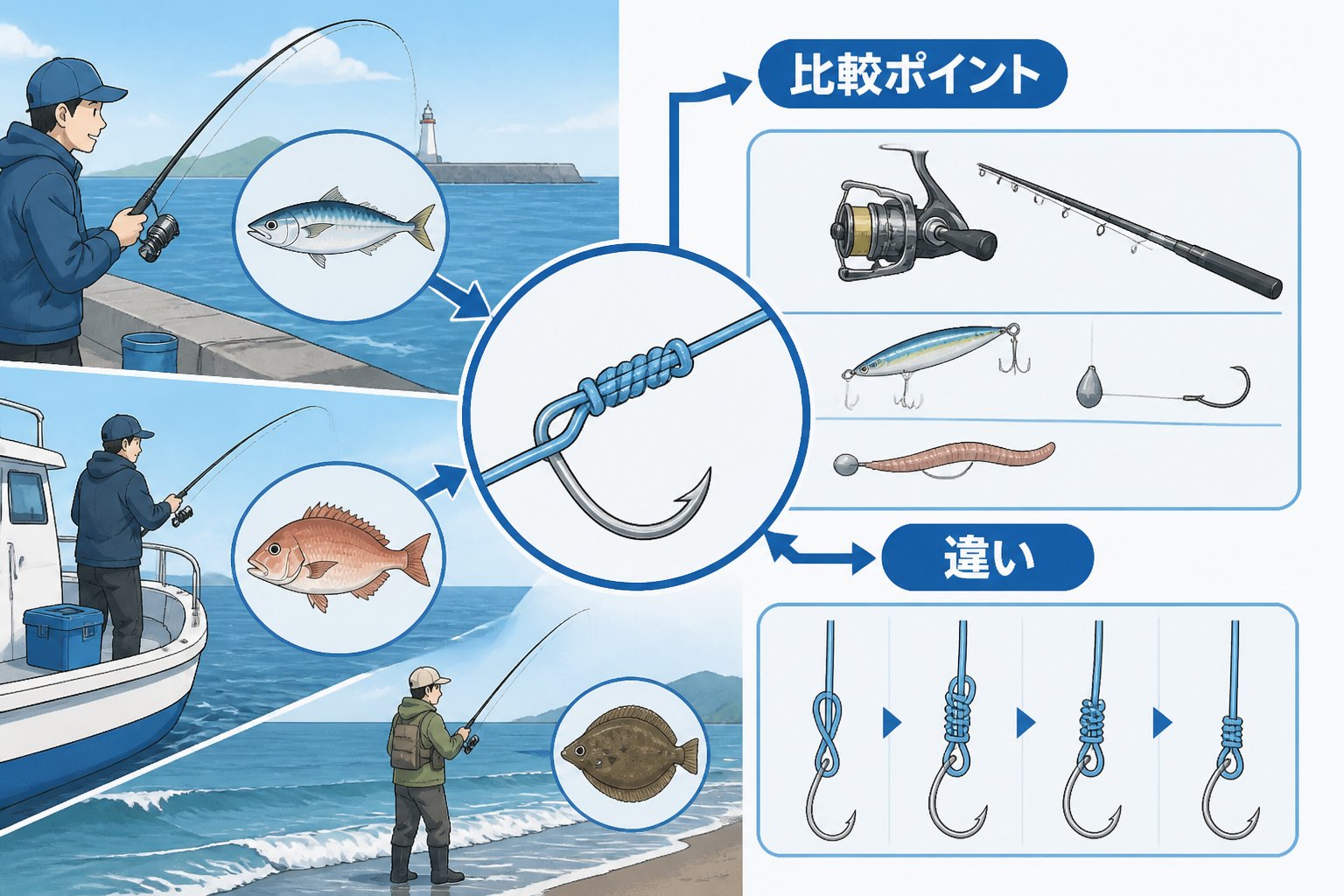 釣具 釣り初心者の結び方ランキングの比較基準