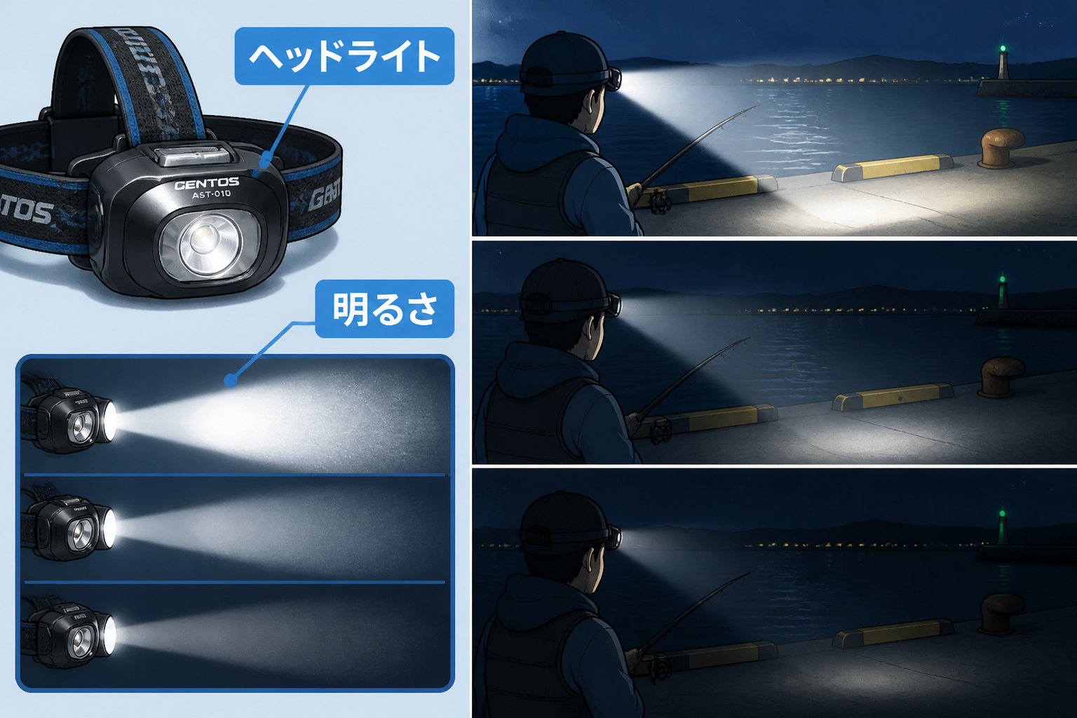 釣具 釣り初心者が押さえるべきヘッドライトの選び方の基準