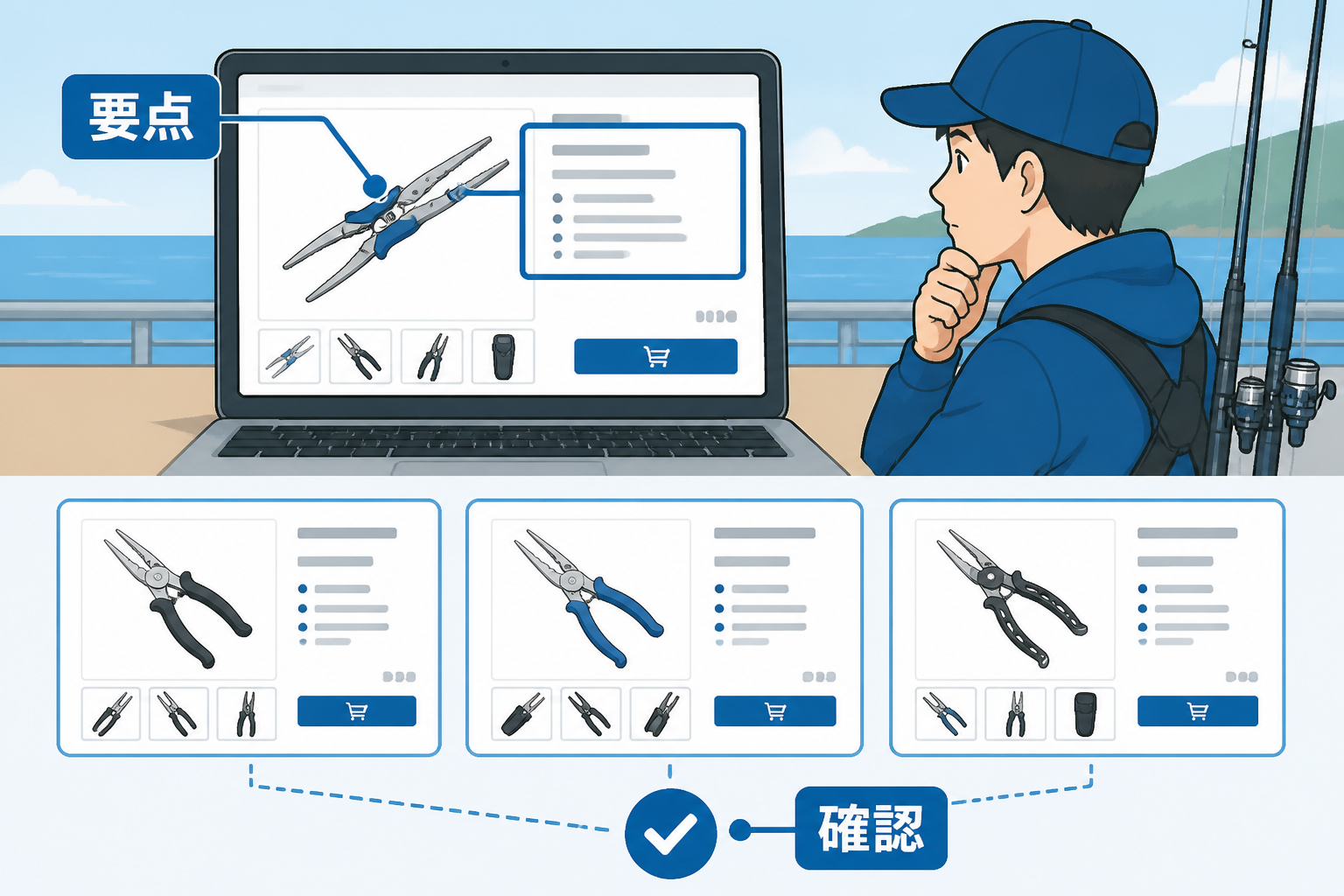 プライヤーで確認したい基本の作業