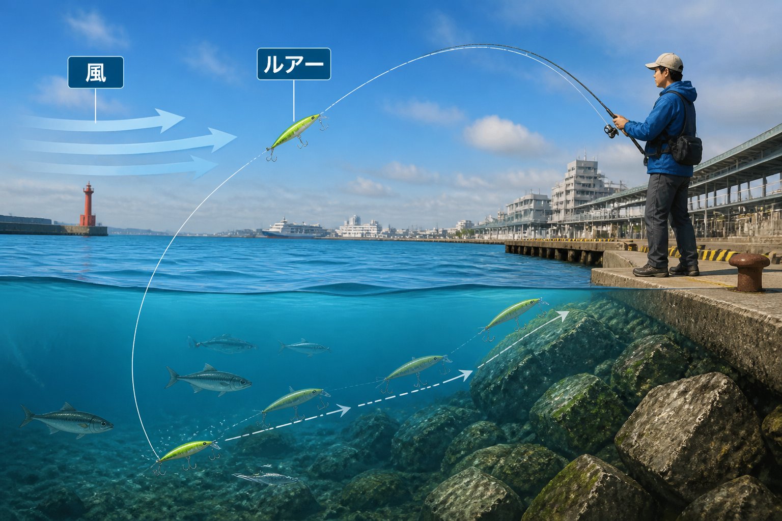 東京の海釣りで必要な持ち物と安全確認｜初心者向け出発前チェック「出発前に確認する5項目」の図解