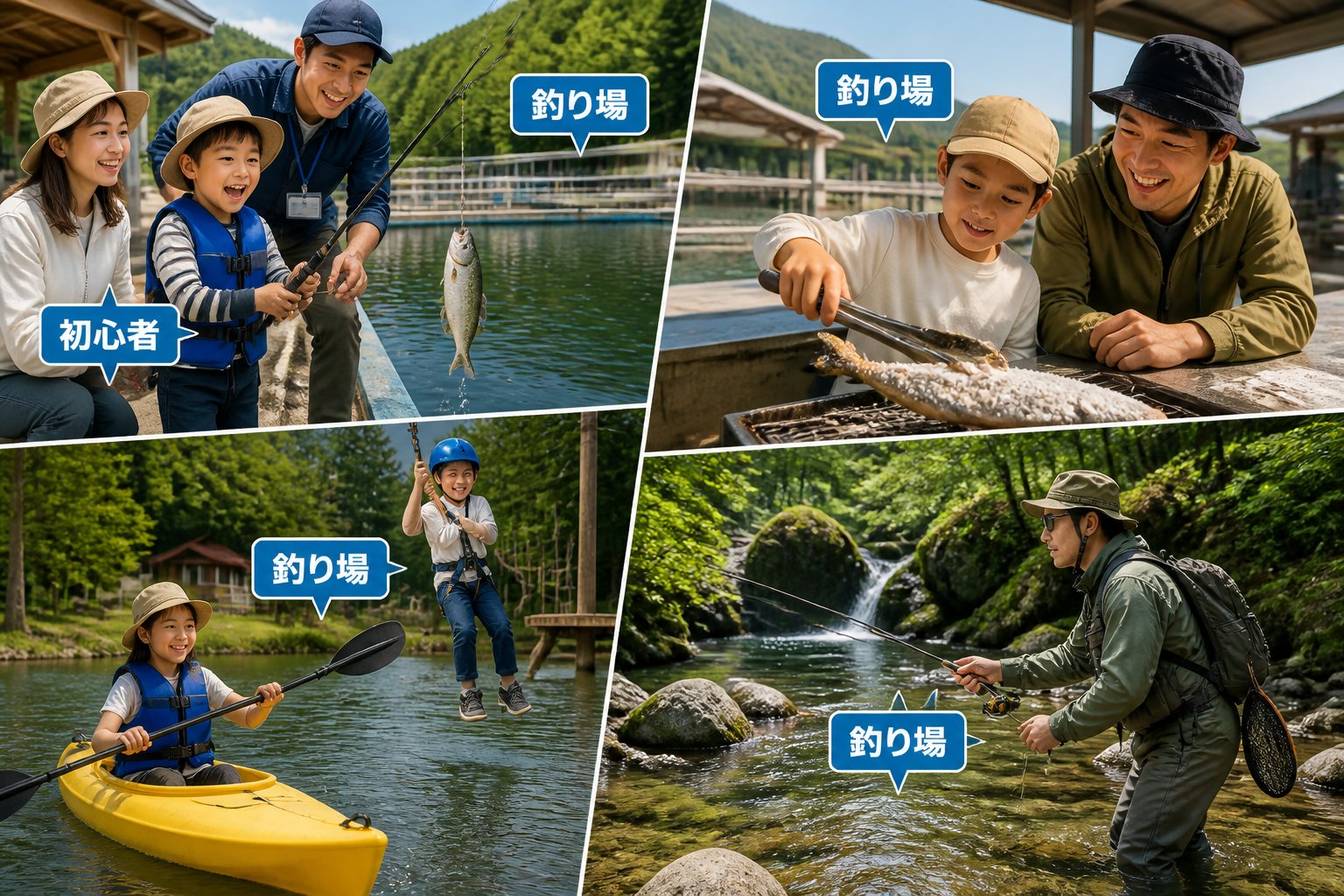 岡山県の初心者・親子向け釣り施設TOP5|手ぶらOKや料金・安全面で比較「目的別の選び方」の図解