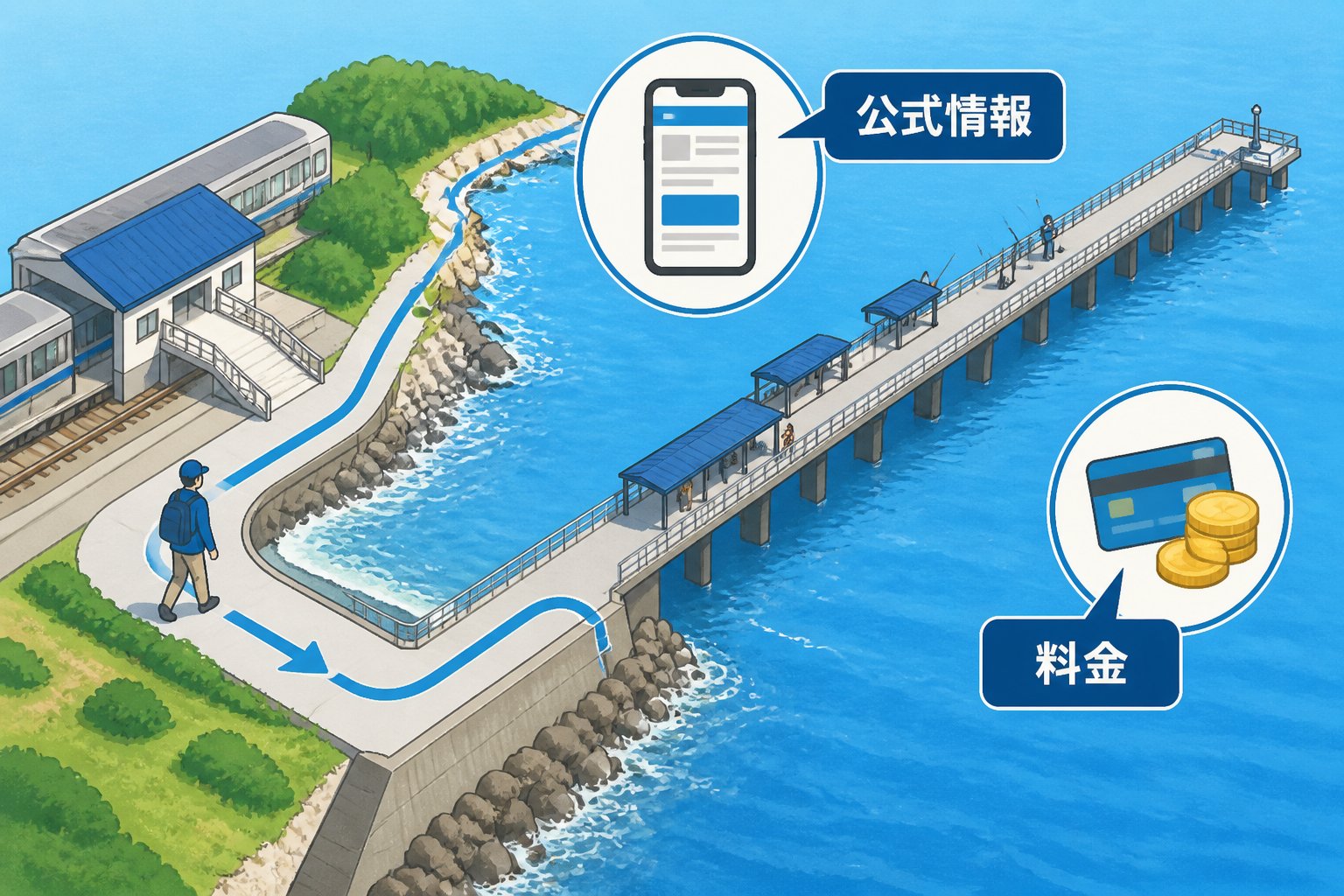 兵庫の駅近海釣り場を初心者へ｜神戸市立平磯海づり公園ガイド「兵庫の駅近海釣り場を探す初心者は平磯海づり公園を確認」の図解