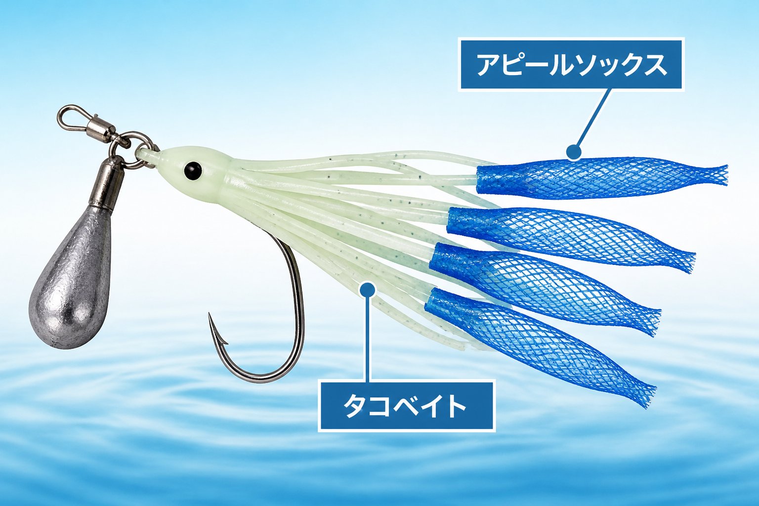 釣具 第1位:タコゆらハンター|まず単体モデルの構造とサイズを確認