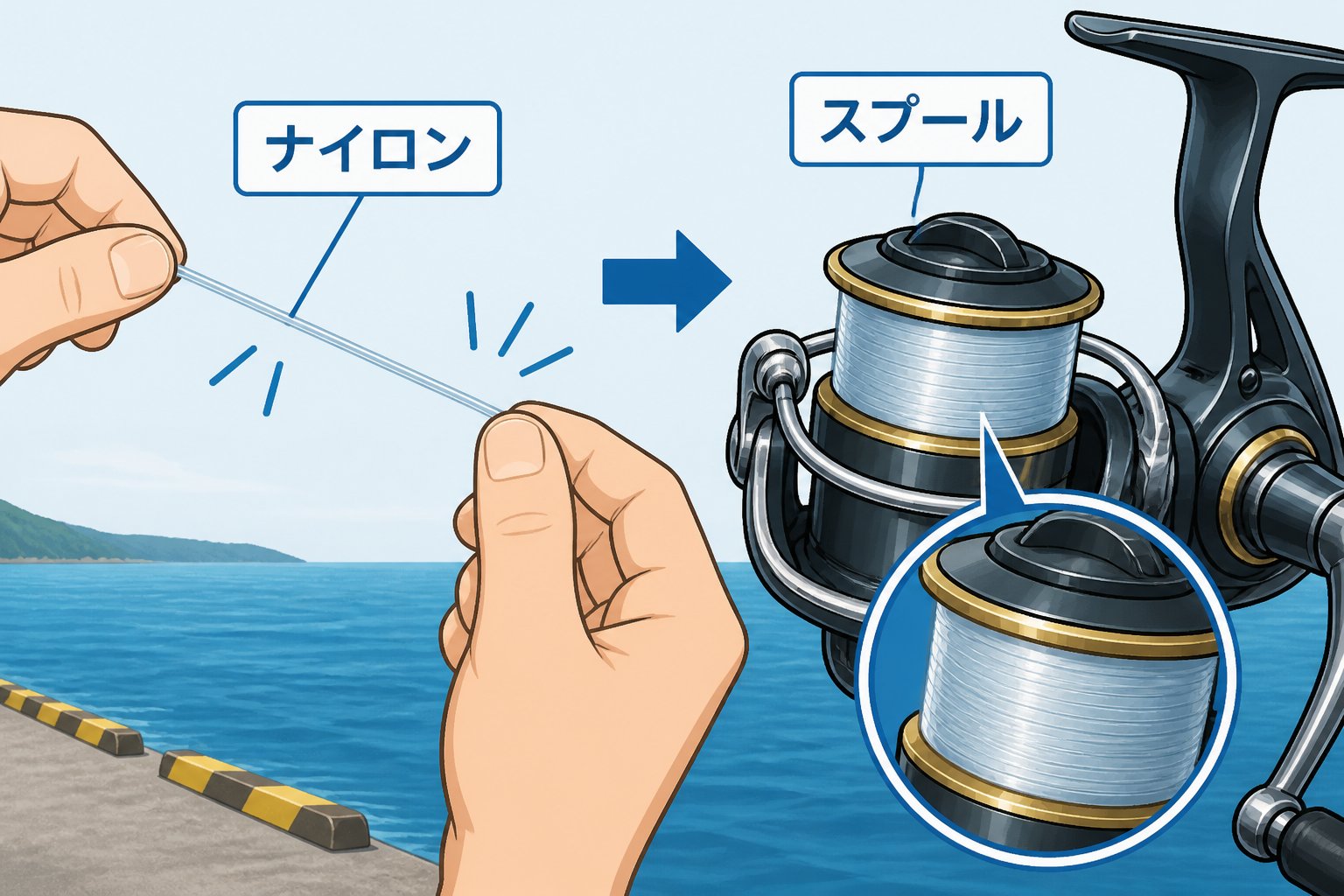 釣具 釣り初心者がナイロン・フロロ・PEの違いを判断する基準とは