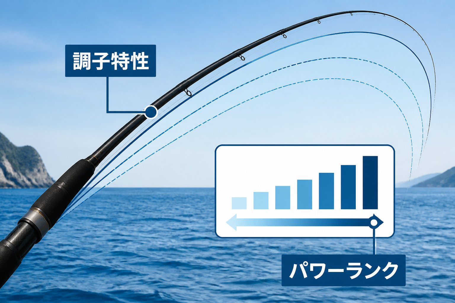 釣具 磯フカセ竿の調子を比較するランキングの比較基準