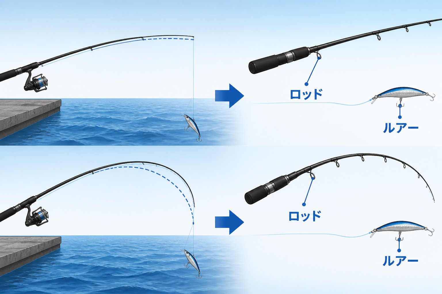釣具 釣り初心者がロッドの硬さ・パワー・調子から選ぶ具体的な手順