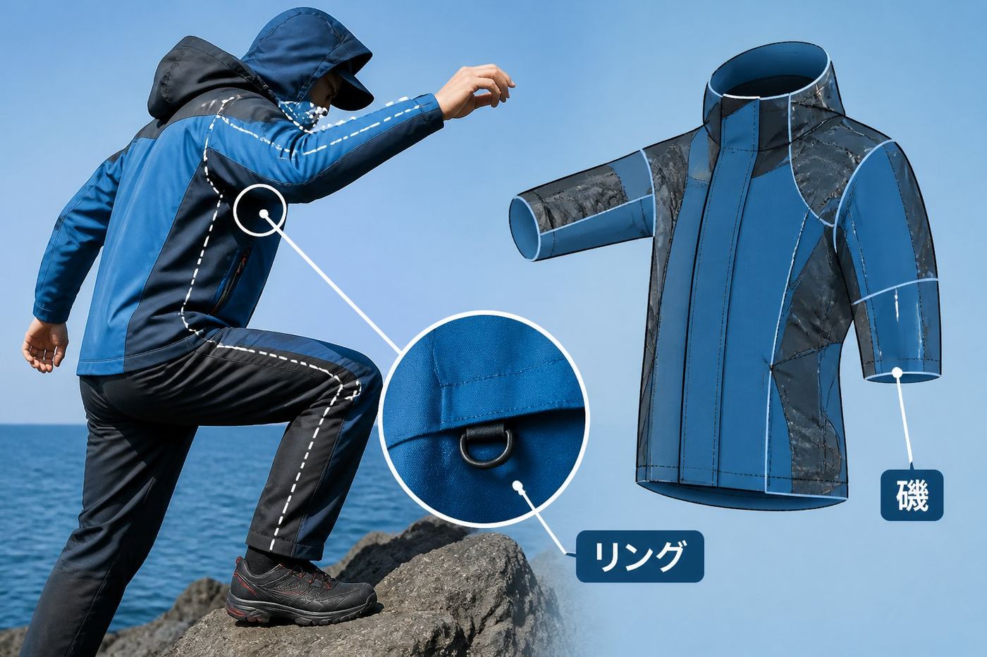 釣具 釣り初心者向けレインウェアの防水と透湿の判断基準